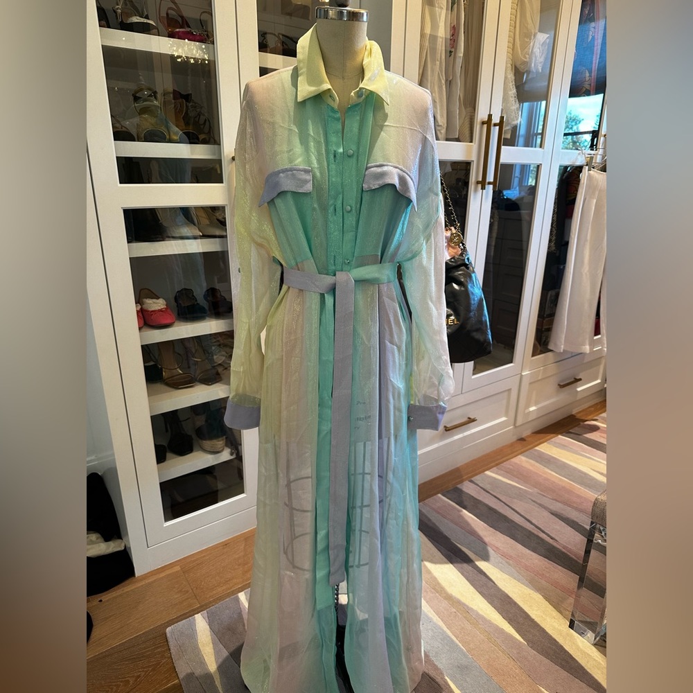 Rococo Sand Pastel Sheer Cover Up size Small